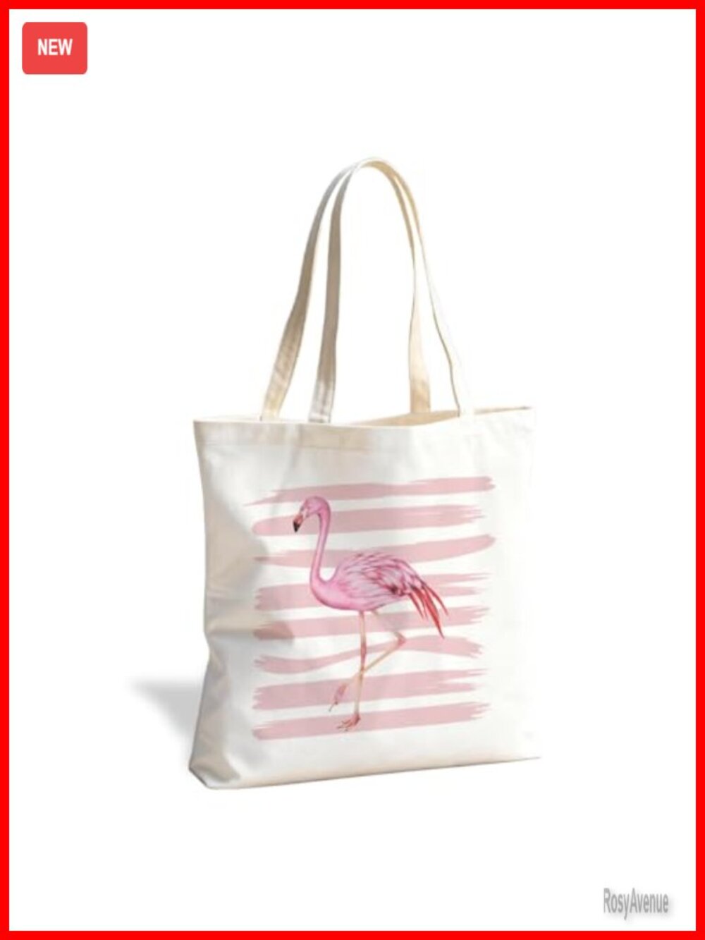 Cotton Canvas Tote Bag Double-Sided Print Everyday Carryall for Work Library